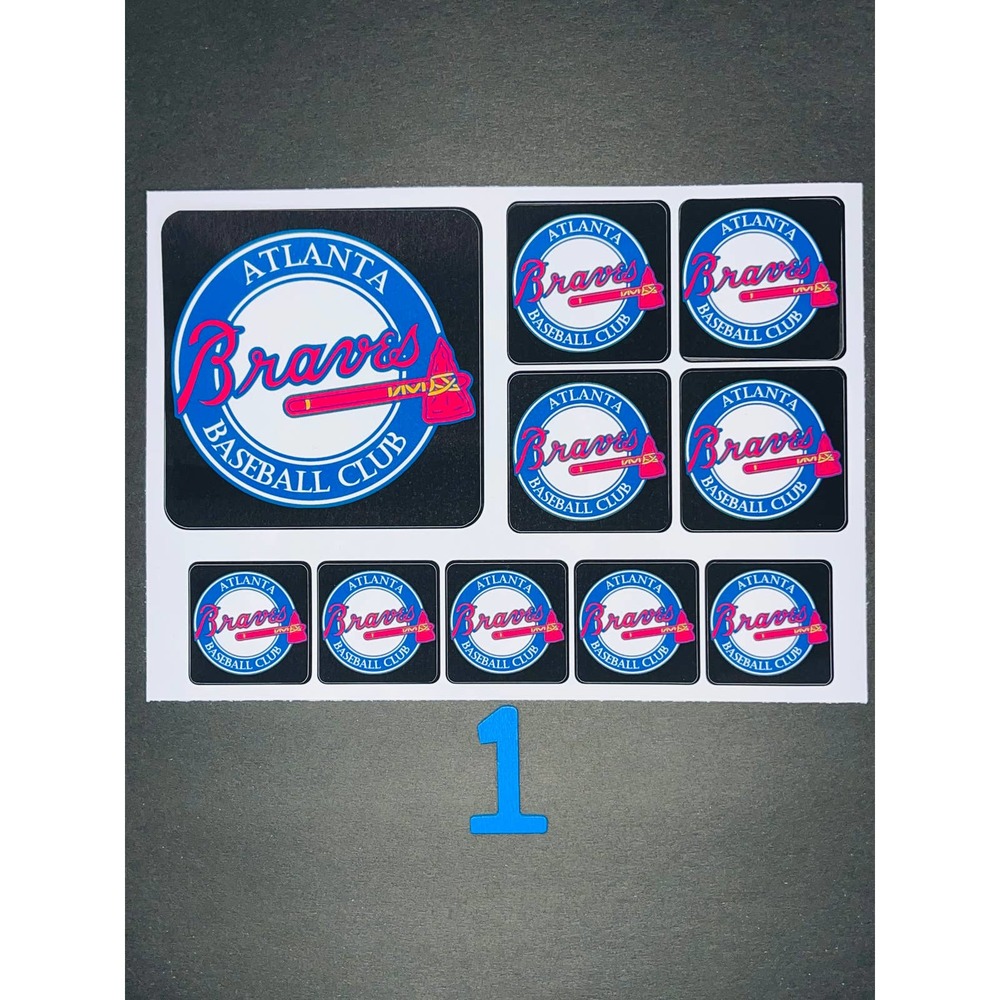 BRAVES BASEBALL HIGH QUALITY STICKERS SET BUNDLE